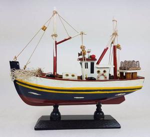 Barco Pesquero Miniatura Decorativo Escala