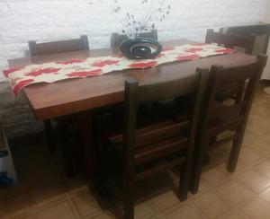 Juego de comedor de ALGARROBO