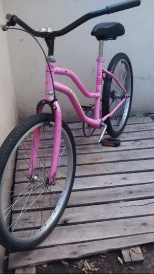 bicicleta bianchi rosa rodado 24 de paseo lista para suar