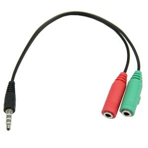 Cable Adaptador Plug 3,5 A Auriculares Y Microfono