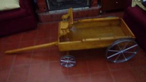 Carrito de madera para niños