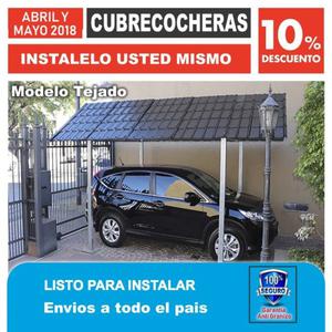 Cubrecocheras modelo tejado