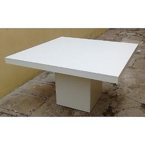 MESA DE COMEDOR 1X1 EN MELMINA BLANCA