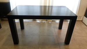 Mesa de madera 140cm x 80cm Mdf pintada de negro