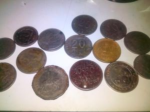 Monedas encontradas con detector