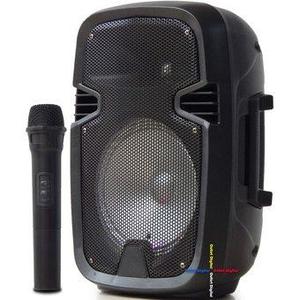 Parlante Portatil Karaoke Bt Microfono Microsd Usb Fm w
