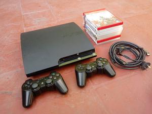Playstation 3 Slim Joystick 2+ 9 Juegos + Hdmi ! Impecable