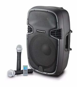 Proco Parlante Bafle Portatil Bateria Bluetooth 2 Microfono