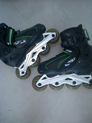 Rollers negro con verde