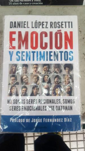 libro nuevo EMOCION Y SENTIMIENTOS de DANIEL LOPEZ ROSETTI