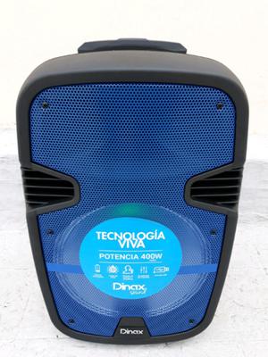 Dinax 400w con microfono - bluetooth y mas