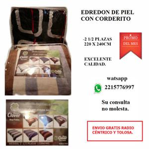 OFERTA Cover de piel con corderito de 2 1/2 plazas excelente