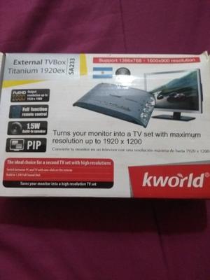 Sintonizadora Externa Tvbox Kworld Sa233 Titanium ex