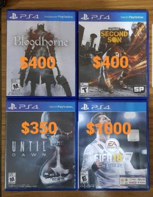 Vendo juegos PS4