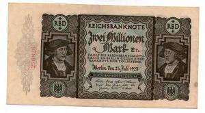 Alemania Weimar Billete 2 Millionen Mark  P#89a Argentvs