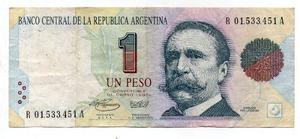 Argentina Billete Reposicion 1 Peso Convertible  B#a