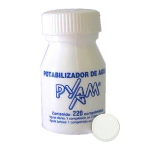 Pastillas Potabilizadoras Para Agua Tabletas Pyam X 220u