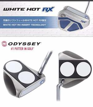 Putter Odyssey White Hot Rx V-line Fang 2-ball Superstroke