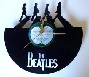Reloj De Disco De Vinilo Diseño Beatles Abbey Road