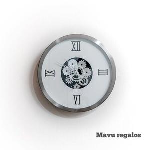 Reloj De Pared Marco De Acero 35cm