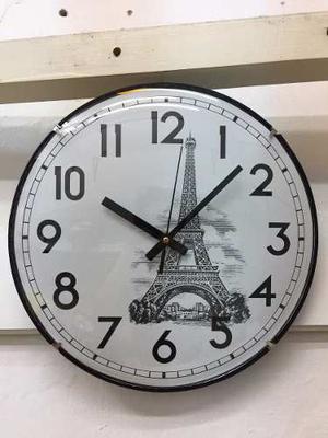 Reloj De Pared Paris Distintos Diseños 30 Cm