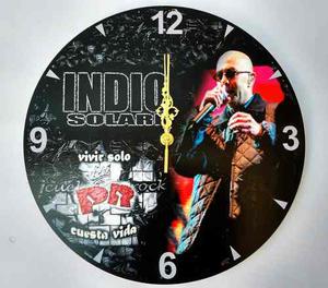 Reloj De Pared Rolling - Indio Solari- The Beatles - 29,5 Cm