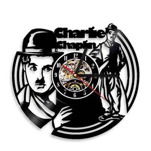 Reloj De Vinilo Diseño Charles Chaplin Cine Regalo Original