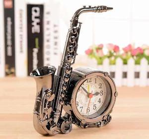 Reloj Despertador Alarma Saxo Saxofón Música Rock Original