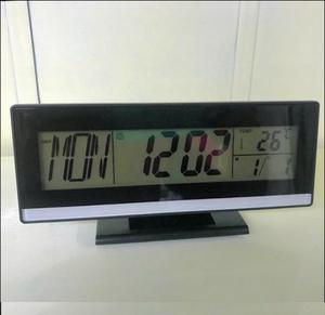 Reloj Despertador Termómetro Digital Con Sensor De Voz