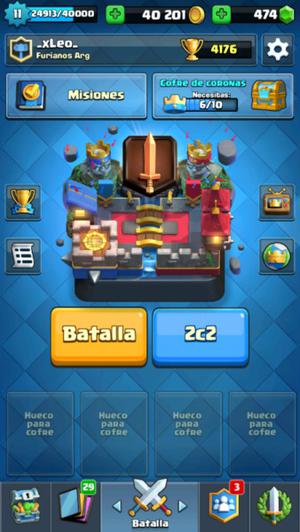 Clash Royale cuenta nivel 11