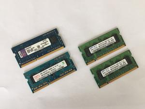 Memorias RAM DIMM & SO-DIMM de 1 y 2 GB (DDR2 y DDR3)