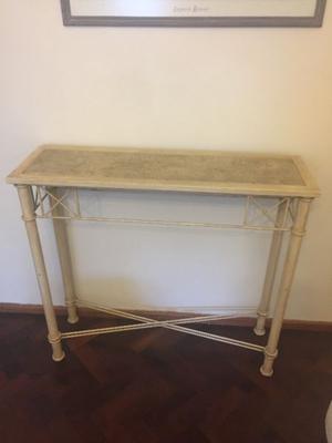 Mesa De Apoyo Hierro Y Marmol