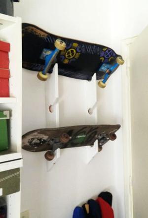 Soporte Exhibidor De Pared Para Skate Y Longboard