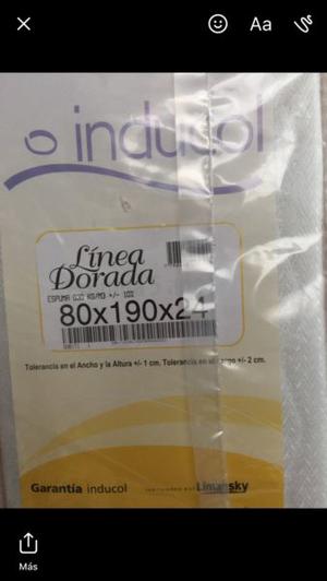 Colchón Inducol placa de espuma alta
