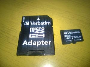 MEMORIA MICRO SD 128GB VERBATIM+ ADAPTADOR CLASE 10 U1 HAGO