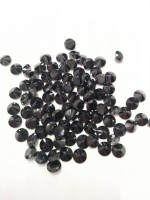 Piedras Cubic Zirconia Negro 6 Mm X 100 Un.