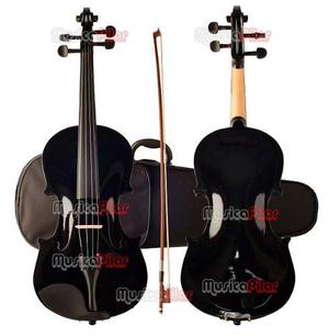 Violin Stradella 4/4 Negro Estuche Y Arco Musica Pilar
