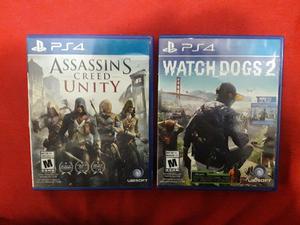 Watch Dogs 2 + Assassins Creed Unity PS4