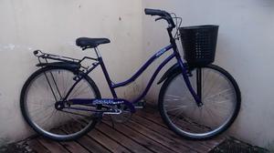 bicicleta de paseo violeta rodado 26 full lista para usar