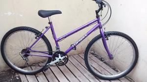 bicicleta topbike mountain bike rodado 26 violeta lista para
