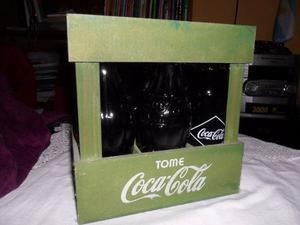 Coca Cola Cajoncito Verde Con Botellitas Coleccion !!!!!