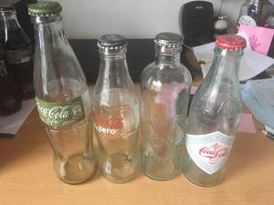 Lote De 4 Botellas Vacias De Coca Cola