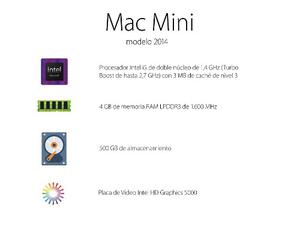 Mac Mini Intel I5 1.4 Ghz - 4 Gb Ram - 500 Gb - Hdmi (mgem2)
