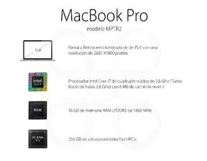 Macbook Pro-igb Ram-256 Ssd-15,4 Retina-touch(mptr2)