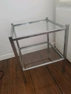 Mesa de vidrio de 40 cm x 47 cm
