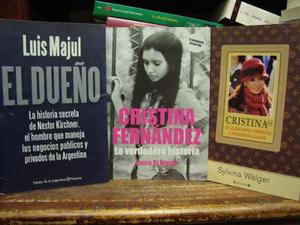 Oferta Lote 3 Libros Sobre Cristina Y Néstor Kirchner