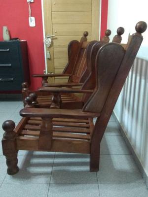 VENDO TRES SILLONES INDIVIDUALES DE ALGARROBO