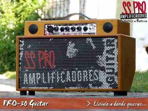 Amplificador Ss Pro 30 A Batería Recargable Para Guitarra