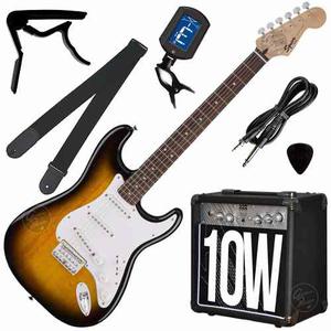 Guitarra Electrica Fender Squier Strato + Ampli + Accesorios