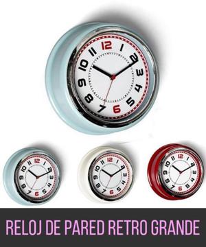 Reloj Original Retro Colores Grande Vintaje De Pared